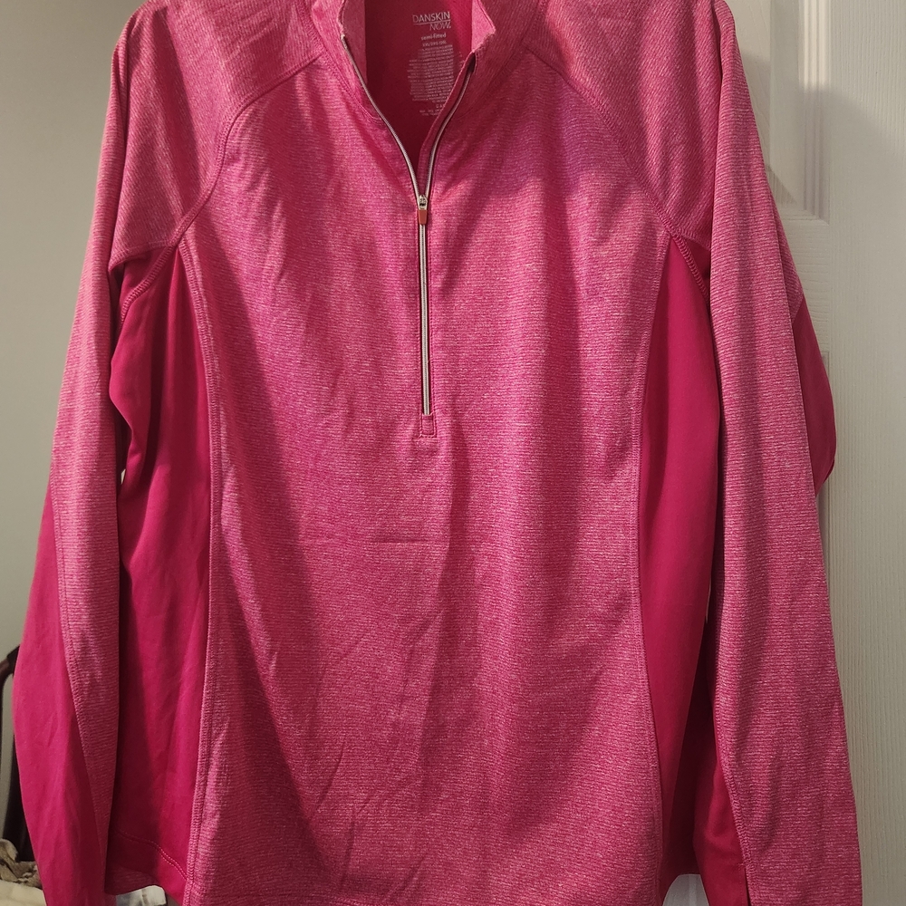 Danskin Active Pink Half-Zip Pullover